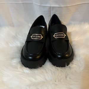 Guess Black Womens Loafers